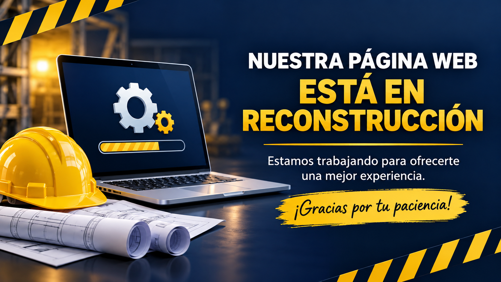 Nuestra página web está en reconstrucción